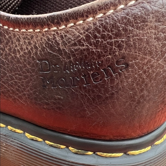 Dr. Martens Brown Leather Women's Oxfords - Picture 2 of 11